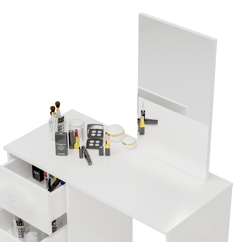 Latitude Run® Saito Vanity Set with Mirror & Reviews Wayfair